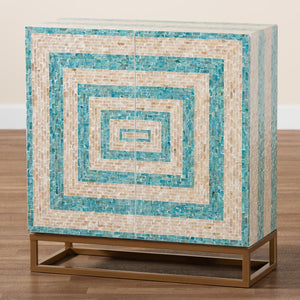 Modern European furniture - Two Toned Mother Of Pearl Cabinet - www.oroa.com