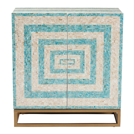 Modern European furniture - Two Toned Mother Of Pearl Cabinet - www.oroa.com