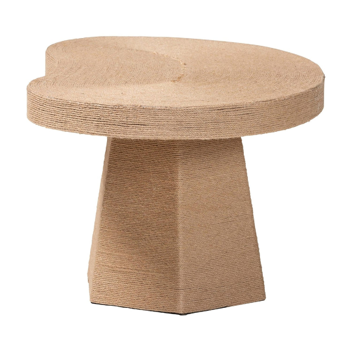 Organic Shaped Jute Coffee Table | Bali Loom Lenka | Oroa.com