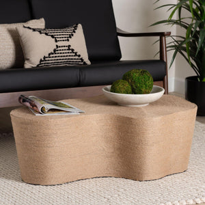 Modern European furniture - Jute Freeform Coffee Table - www.oroa.com