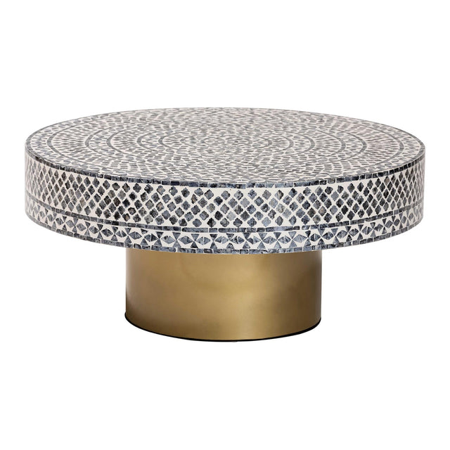 Modern European furniture - Mosaic Capiz Shell Coffee Table - www.oroa.com