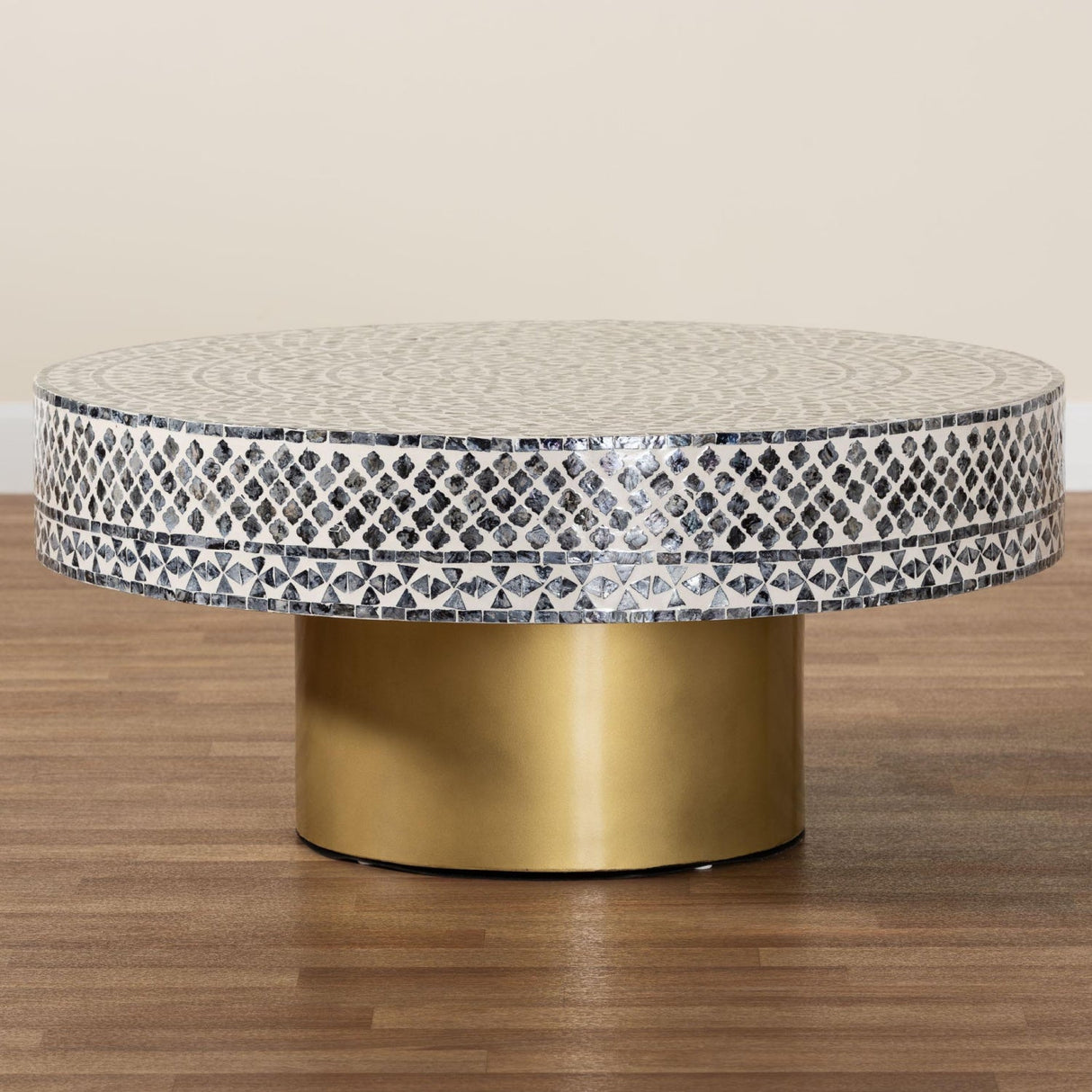   Modern European furniture - Mosaic Capiz Shell Coffee Table - www.oroa.com | Oroa.com