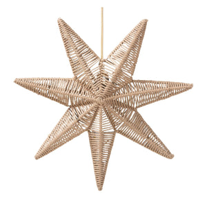 Modern European furniture - Star Shaped Jute Pendant Lamp - www.oroa.com