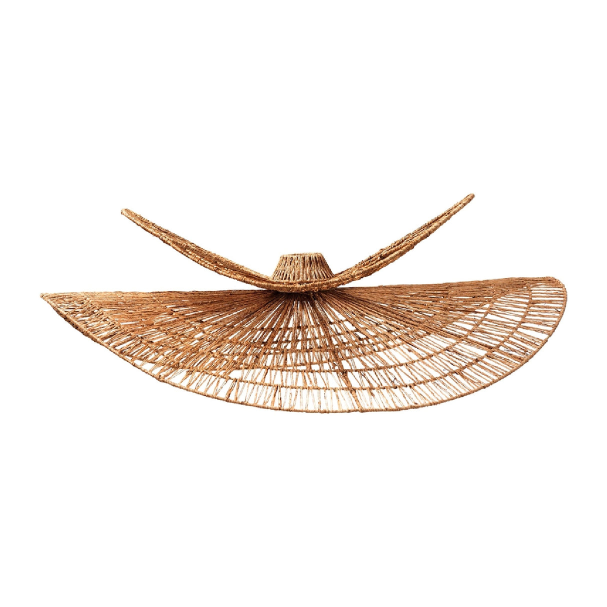 Modern European furniture - Woven Jute Floral Pendant Lamp - www.oroa.com