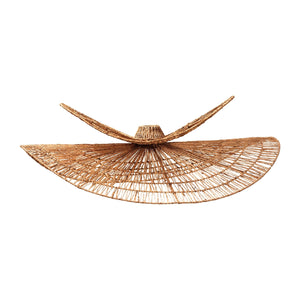 Modern European furniture - Woven Jute Floral Pendant Lamp - www.oroa.com