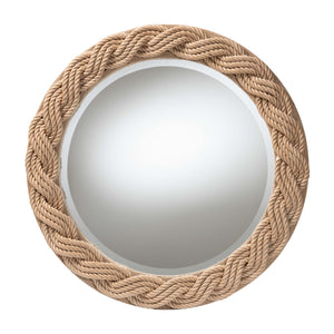   Contract furniture - Braided Rope Round Boho Mirror - www.oroatrade.com | Oroa.com