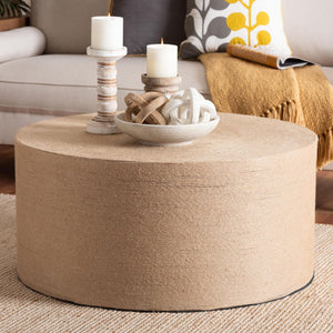 Woven Jute Boho Coffee Table | Bali Loom Lapis | Oroa.com