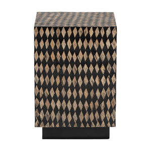 Diamond Pattern Bamboo End Table | Bali Loom Paulo | Oroa.com
