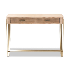 Modern European furniture - 2 Drawer Wooden Console Table - www.oroa.com
