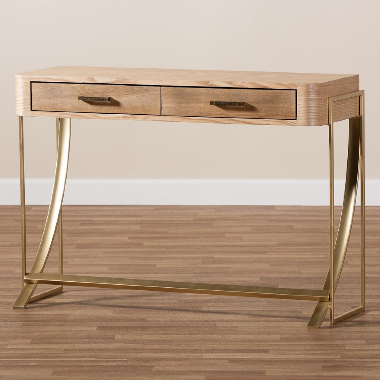 Modern European furniture - 2 Drawer Wooden Console Table - www.oroa.com
