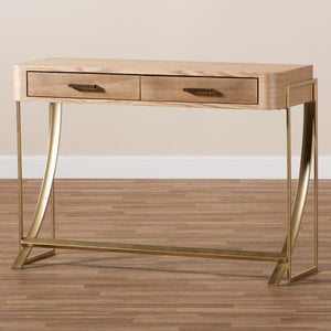 Modern European furniture - 2 Drawer Wooden Console Table - www.oroa.com