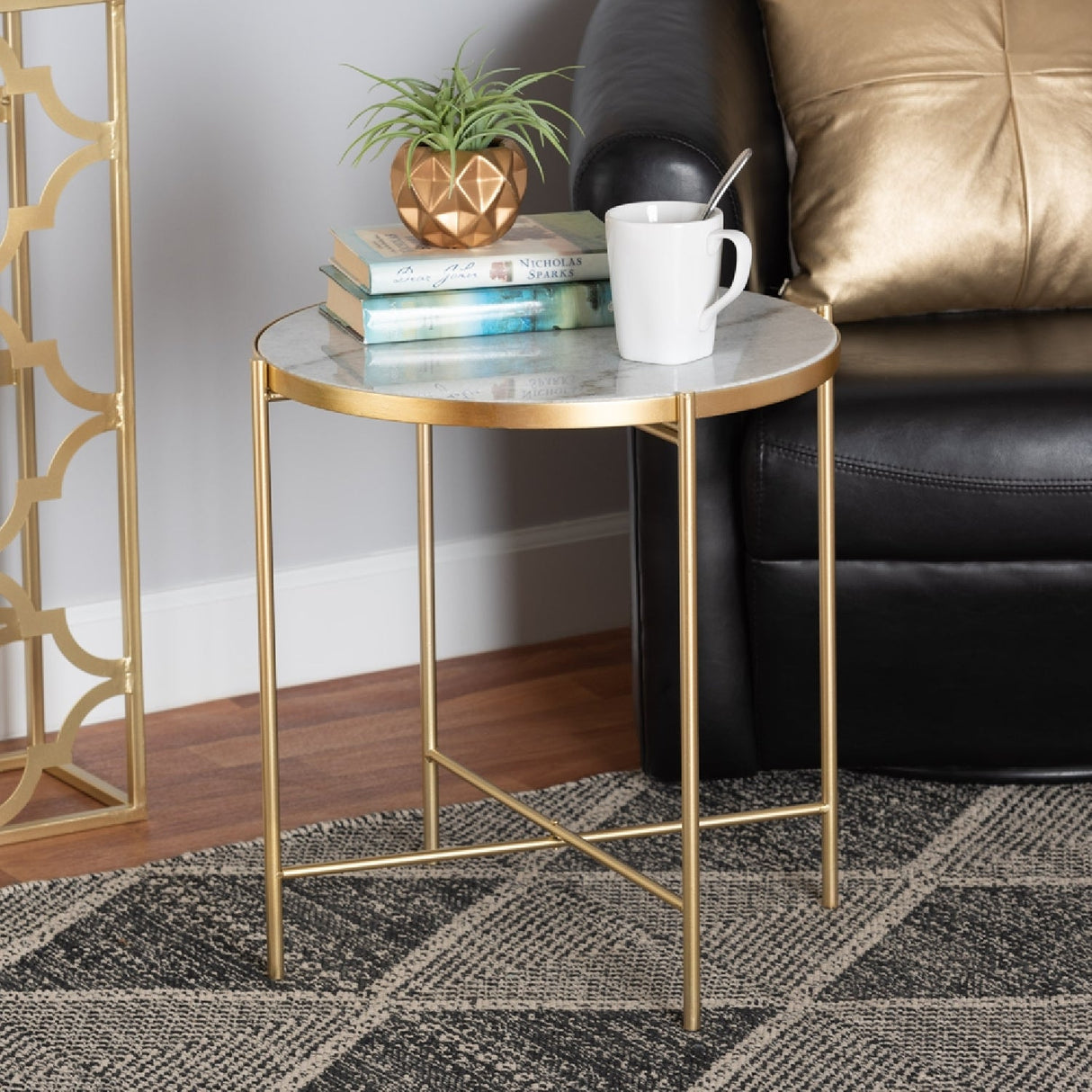   Modern European furniture - Round Marble End Table - www.oroa.com | Oroa.com