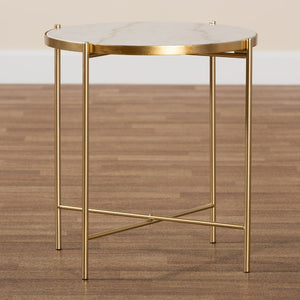   Modern European furniture - Round Marble End Table - www.oroa.com | Oroa.com