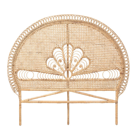 Modern European furniture - Rattan Bohemian Quuen Size Headboard - www.oroa.com