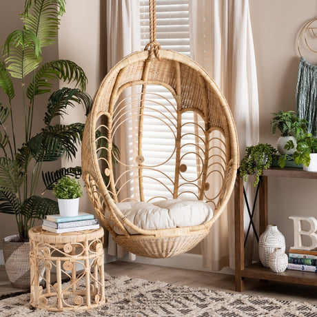 Modern European furniture - Woven Indoor Semi Outdooor Rattan Hanging Chair - www.oroa.com