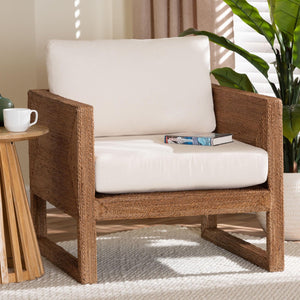 Modern European furniture - Bleached Seagrass Accent Chair - www.oroa.com