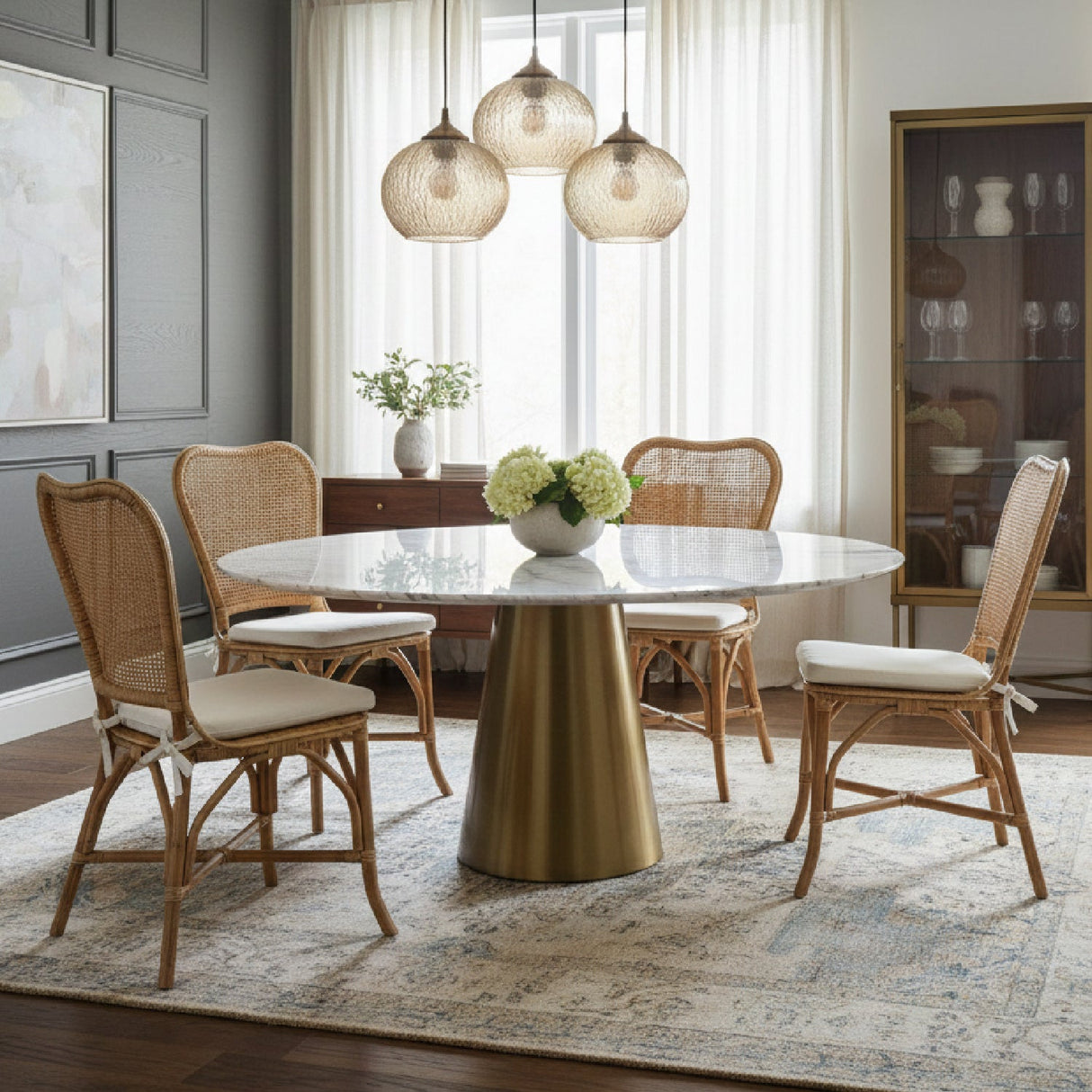   Contract furniture - Natural Rattan Dining Chair - www.oroatrade.com | Oroa.com