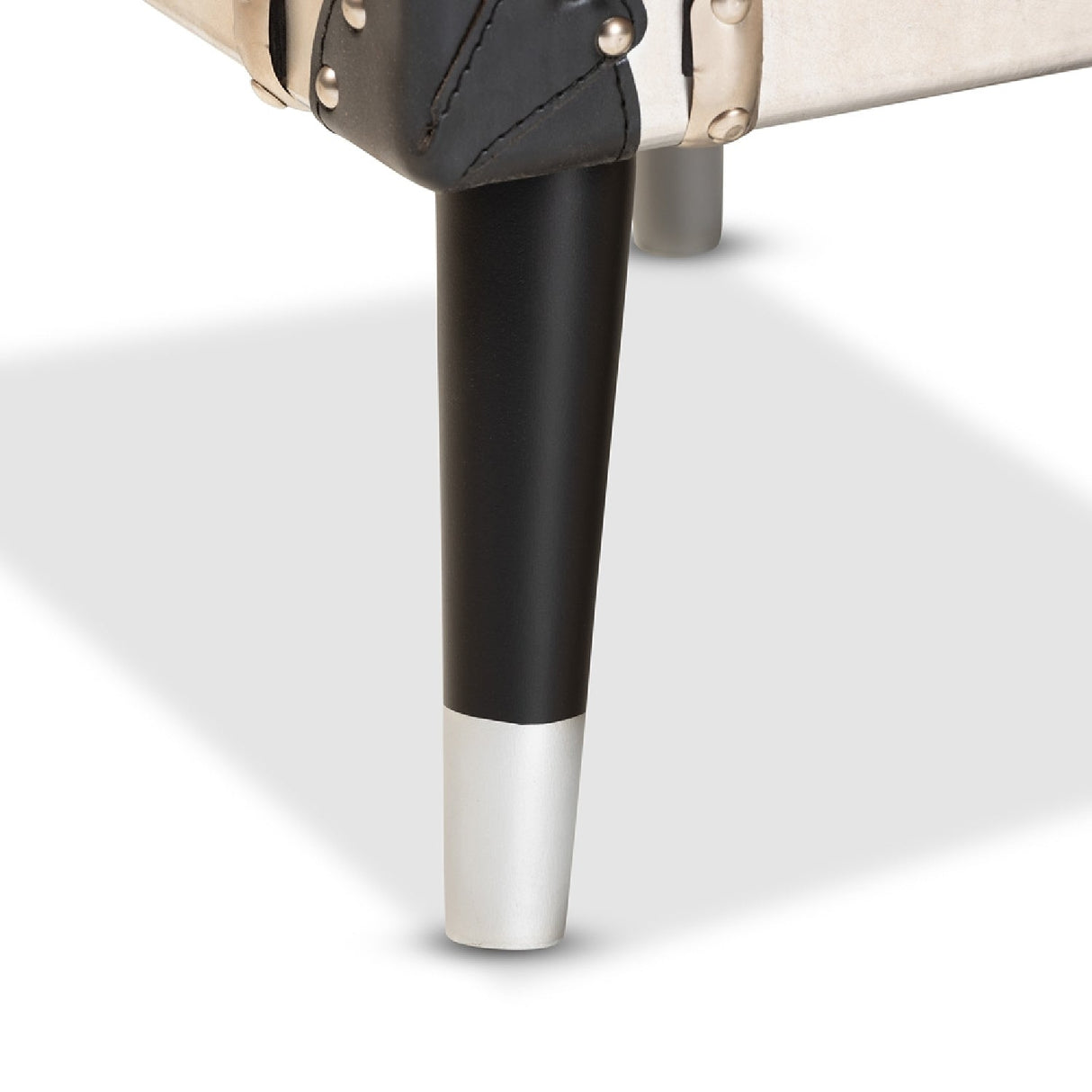 Silver Trunk Inspired Vintage End Table | Bali Loom Dilan | Oroa.com