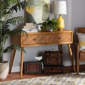 Wooden 2 Drawer Console Table | Bali Loom Mae | Oroa.com