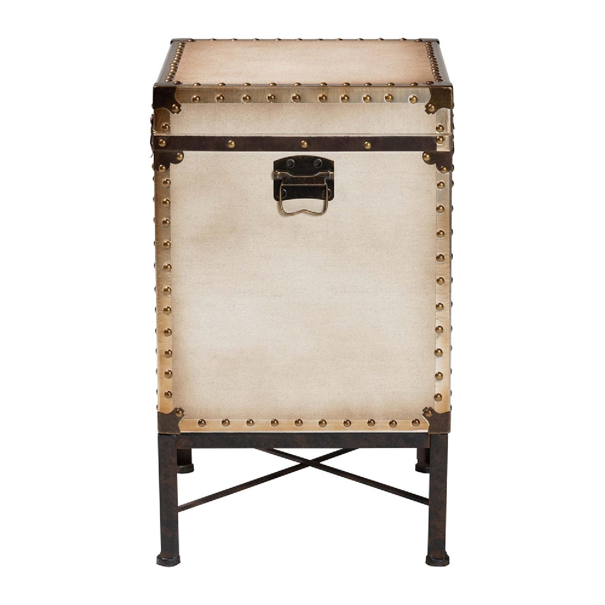 White Canvas Lift Top End Table | Bali Loom Laura | Oroa.com