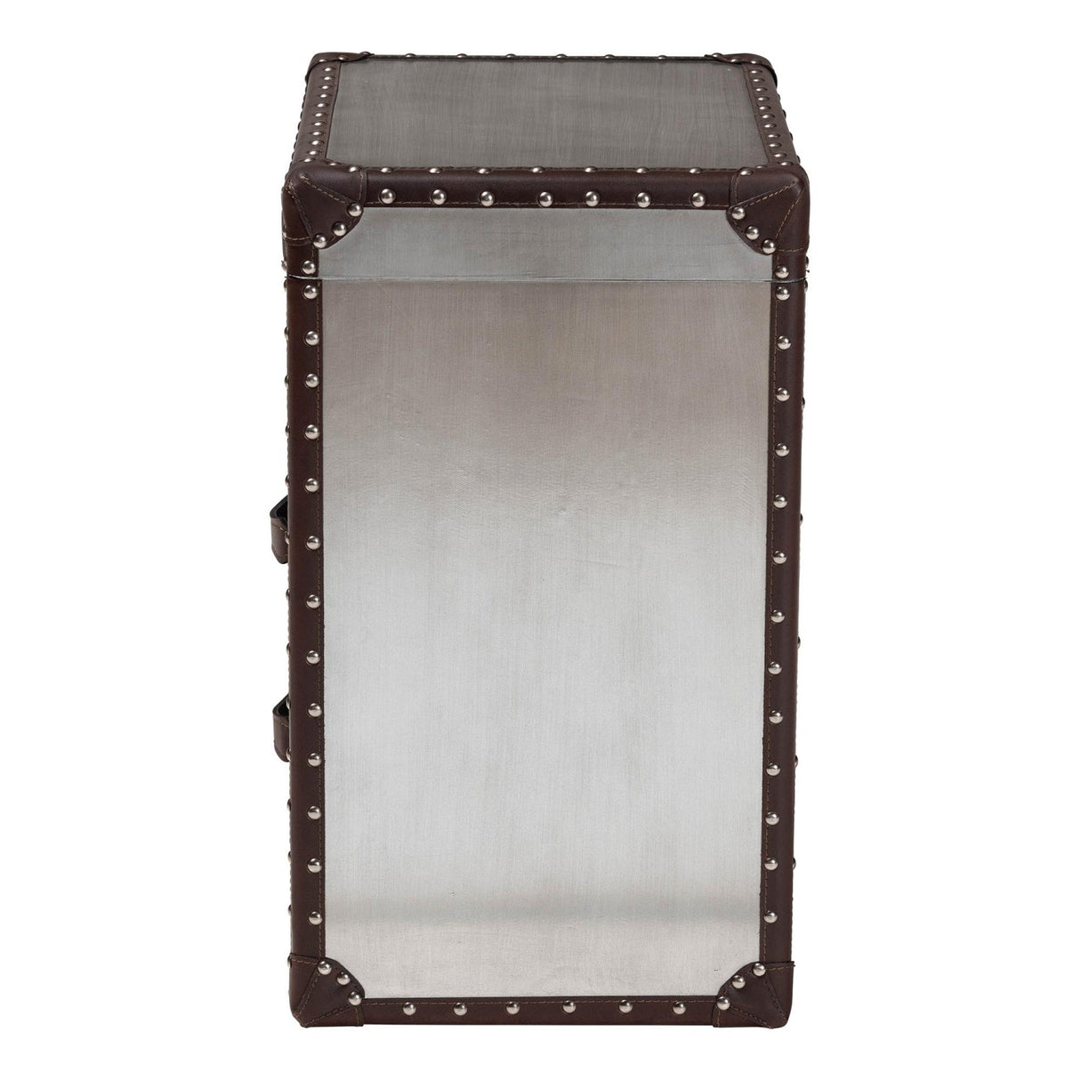  Modern European furniture - Vintage Silver 2 Drawer End Table - www.oroa.com | Oroa.com