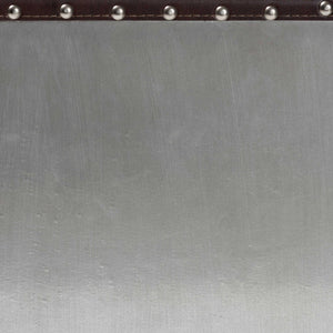 2 Drawer Silver Vintage End Table | Bali Loom Jacey | Oroa.com