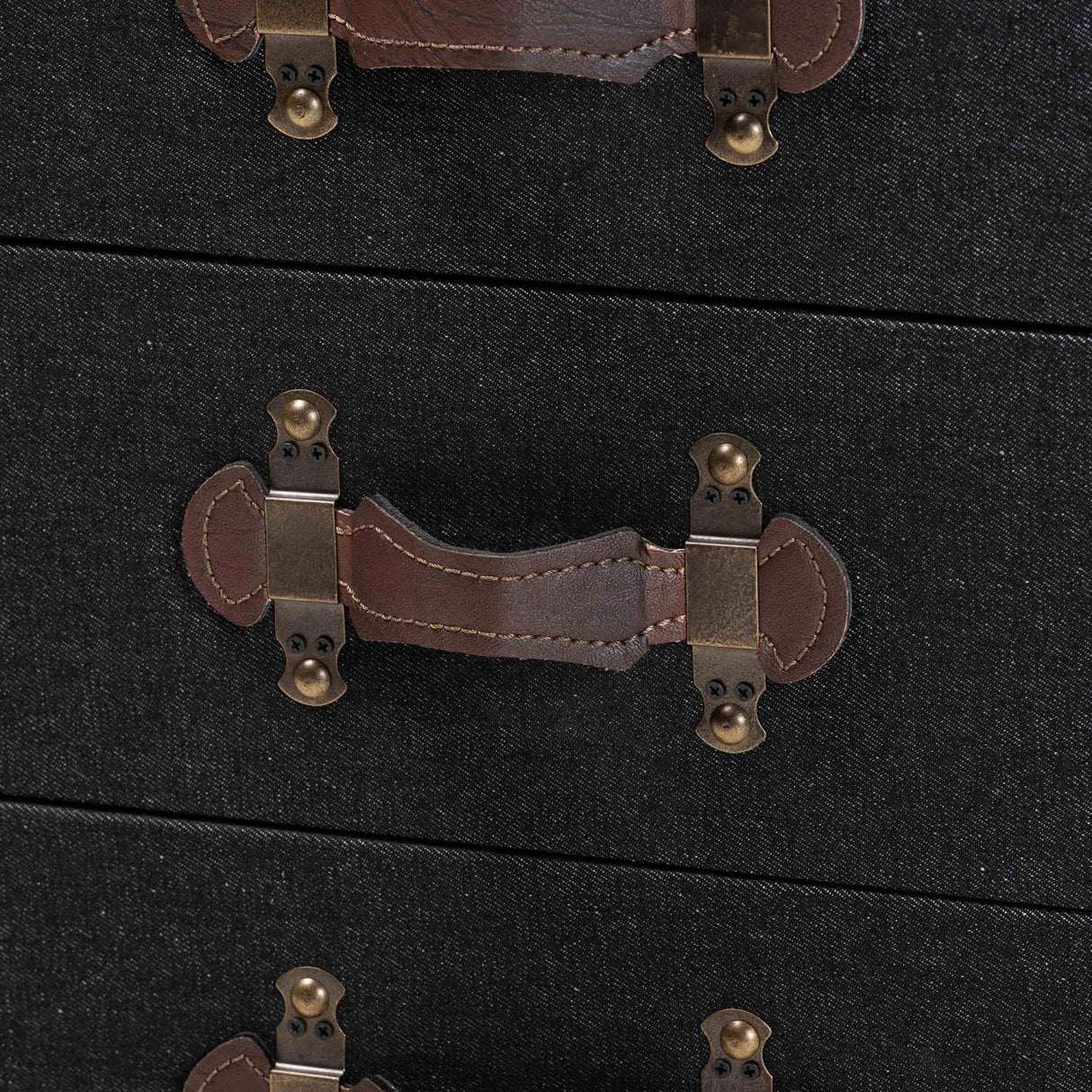 Vintage Metal 4 Drawer End Table | Bali Loom Jaelyn | Oroa.com