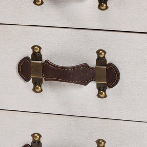 Vintage Metal 4 Drawer End Table | Bali Loom Jaelyn | Oroa.com