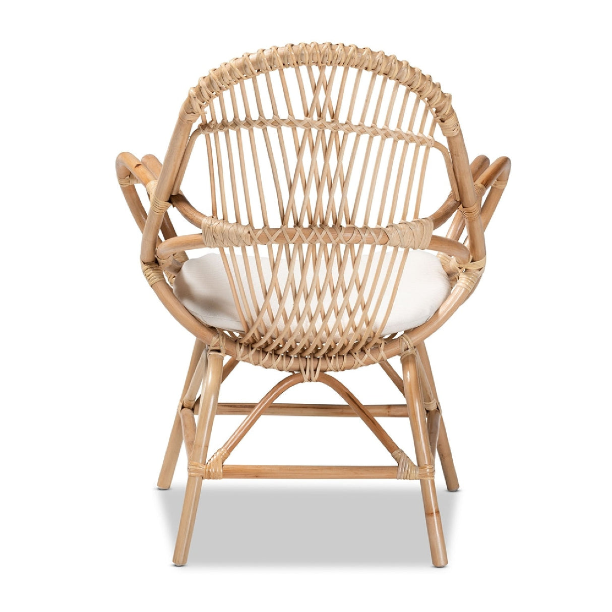 Modern European furniture - Rattan Woven Embellishments Accent Chair - www.oroa.com