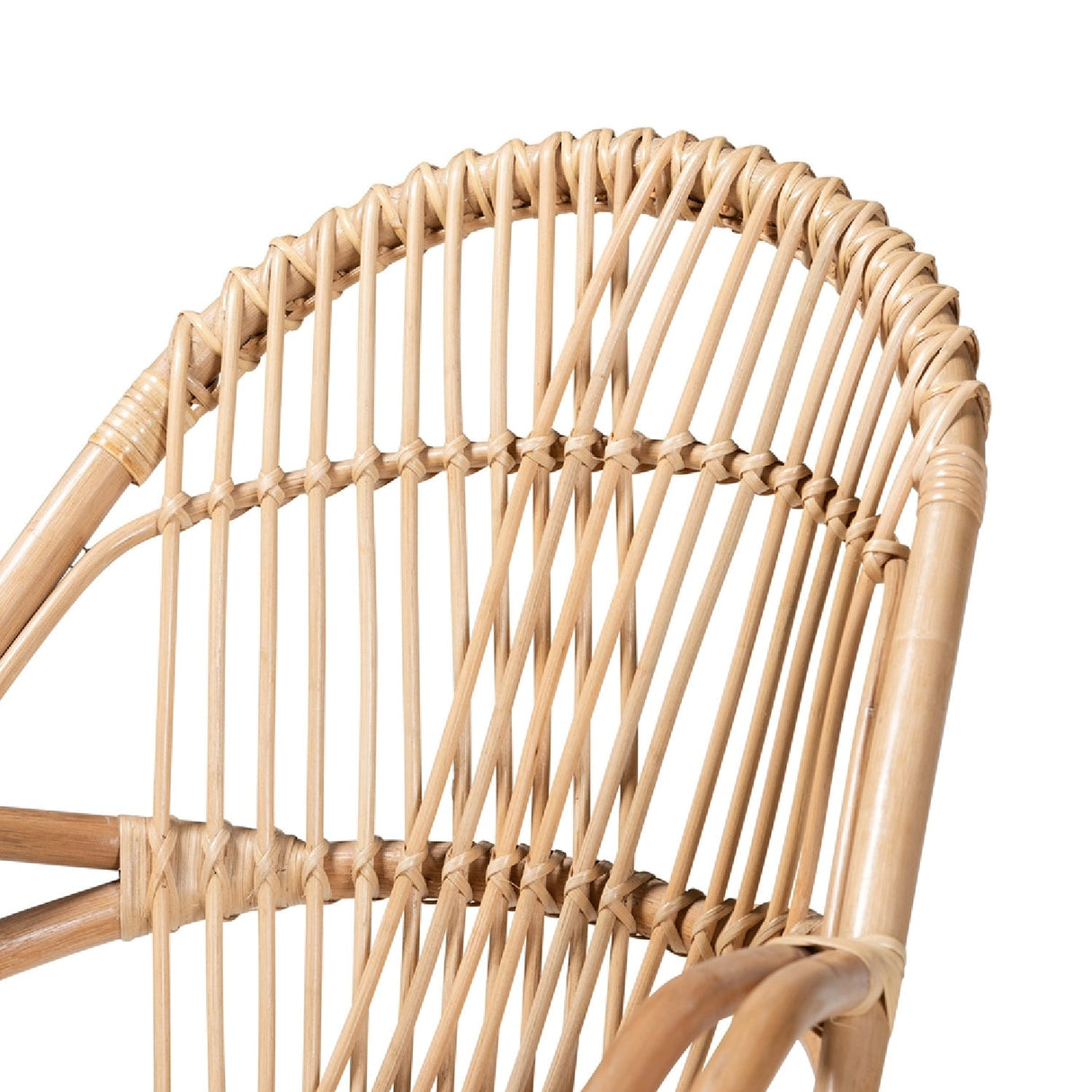 Modern European furniture - Rattan Woven Embellishments Accent Chair - www.oroa.com