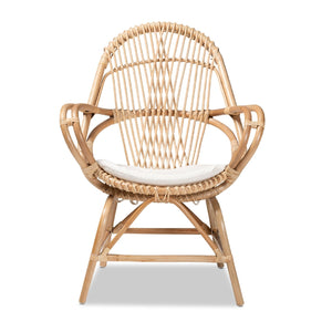 Modern European furniture - Rattan Woven Embellishments Accent Chair - www.oroa.com