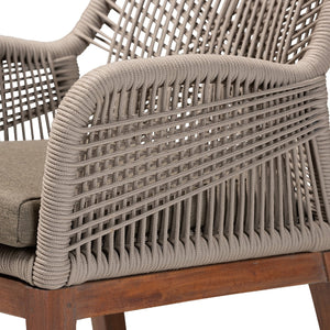 Gray Woven Rope Dining Chair | Bali Loom Jennifer | Oroa.com