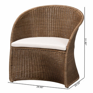 Modern European furniture - Graywashed Rattan Accent Chair - www.oroa.com