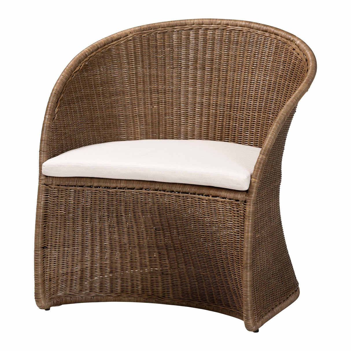 Modern European furniture - Graywashed Rattan Accent Chair - www.oroa.com