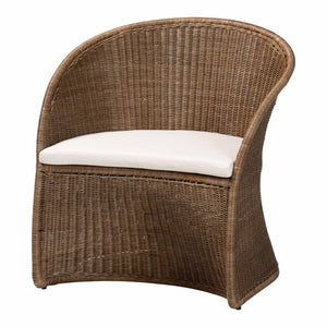Modern European furniture - Graywashed Rattan Accent Chair - www.oroa.com