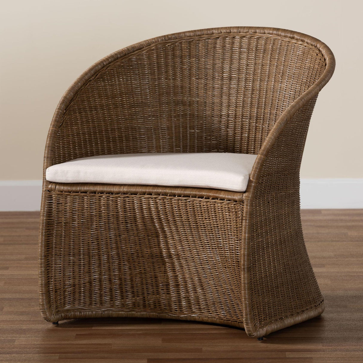 Modern European furniture - Graywashed Rattan Accent Chair - www.oroa.com