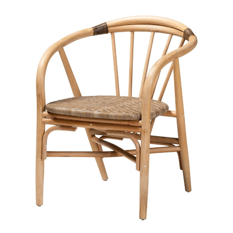 Modern European furniture - Rattan Spindle Back Dining Chair - www.oroa.com
