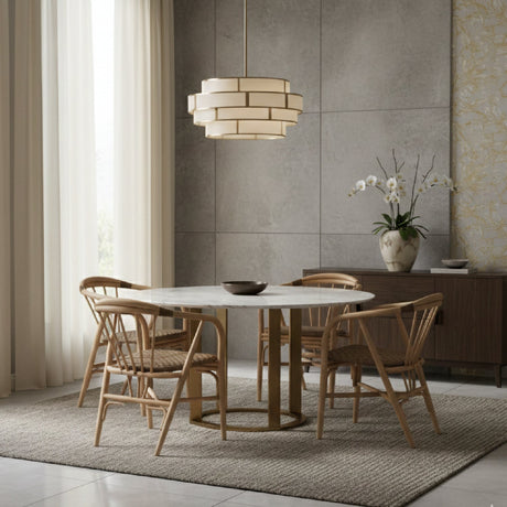 Modern European furniture - Rattan Spindle Back Dining Chair - www.oroa.com