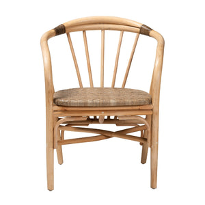 Modern European furniture - Rattan Spindle Back Dining Chair - www.oroa.com