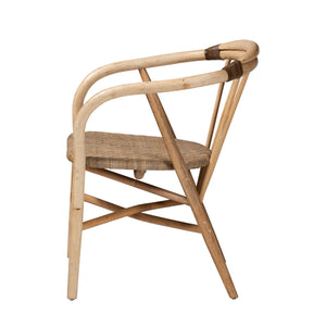 Modern European furniture - Rattan Spindle Back Dining Chair - www.oroa.com