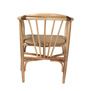 Modern European furniture - Rattan Spindle Back Dining Chair - www.oroa.com