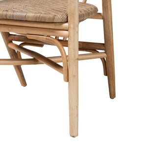 Modern European furniture - Rattan Spindle Back Dining Chair - www.oroa.com