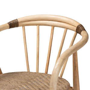Modern European furniture - Rattan Spindle Back Dining Chair - www.oroa.com