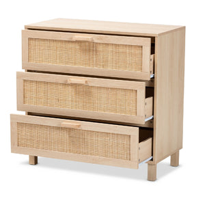 3 Drawer Rattan Storage Cabinet | Bali Loom Sebille | Oroa.com