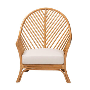 Modern European furniture - Flared Arm Rattan Accent Chair - www.oroa.com