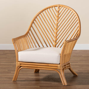Modern European furniture - Flared Arm Rattan Accent Chair - www.oroa.com