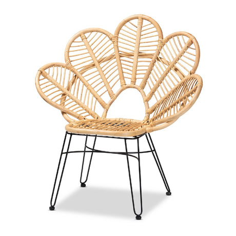 Modern European furniture - Leaf Inspired Rattan Accent Chair - www.oroa.com