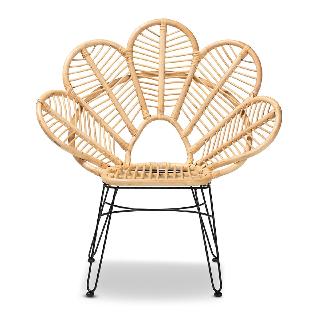 Modern European furniture - Leaf Inspired Rattan Accent Chair - www.oroa.com
