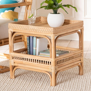   Modern European furniture - Rattan 2 Tier End Table - www.oroa.com | Oroa.com
