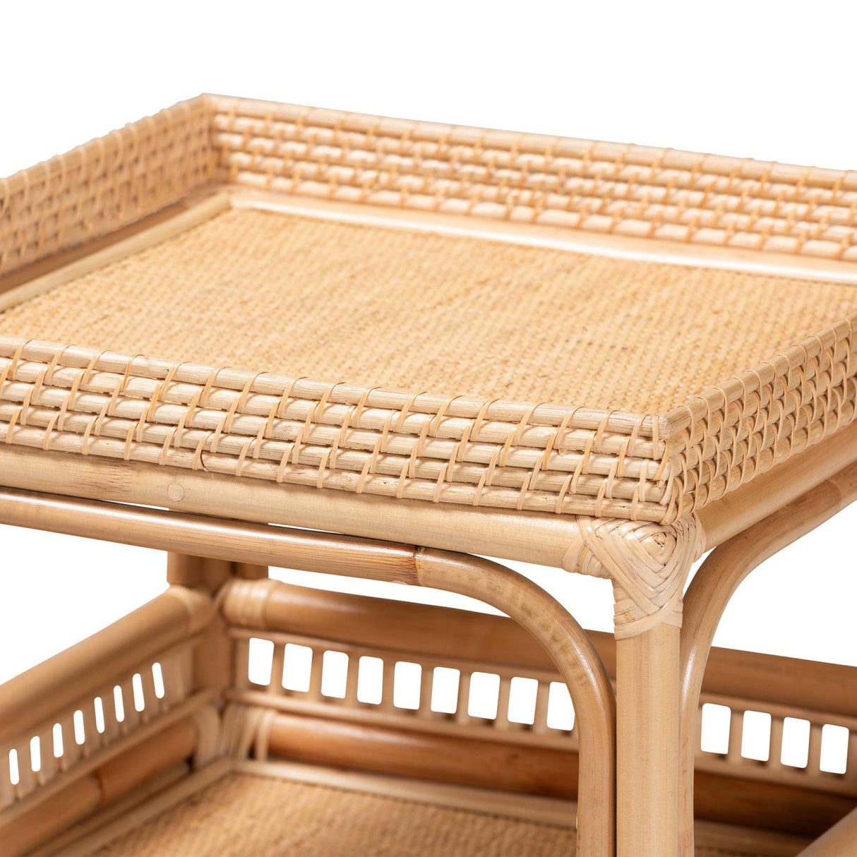   Modern European furniture - Rattan 2 Tier End Table - www.oroa.com | Oroa.com